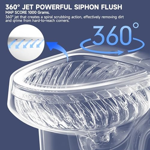 Extra Tall Toilet 21 Inch - Elongated High Toilet for Seniors, Comfort Bowl Height, Dual Flush 1.1/1.6 GPF, Two Piece, Floor Mounted, 12” Rough In, Glossy White, for Bathroom