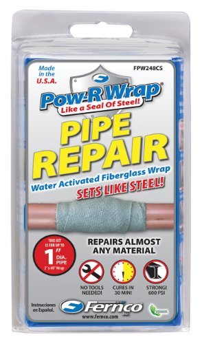Fernco Fiberglass Repair Kit, 2 x 48 In, Gray, 1 inch (FPW248CS)