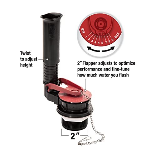 Fluidmaster K-400H-021-P8 PerforMAX 2-Inch Everything Toilet Repair Kit, Multicolor
