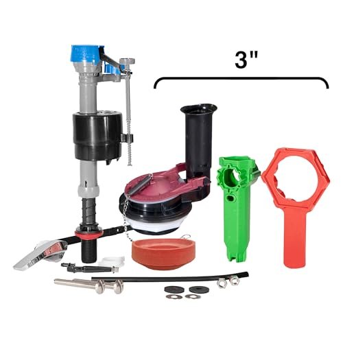 Fluidmaster K-400H-038-T4 PerforMAX 3 in. Everything Toilet repair kit, No Size, Multi