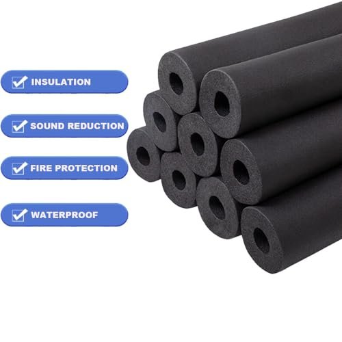 Foam Pipe Insulation, 3/4" Foam Tubing for Guitar Rack , Utensils,and Roof Rack, etc-- 3/4"(19mm) ID 1-31/64"(37mm) OD - 6Ft (3/4x1-31/64)