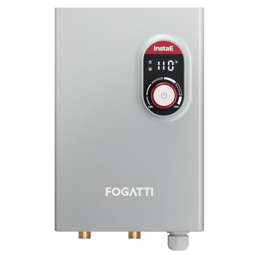 FOGATTI 14kW Tankless Water Heater Electric, Up to 3.3 GPM, 240V On-Demand Instant Endless Water Heater, ETL Certified, 2-3 Point of Use Hot Water