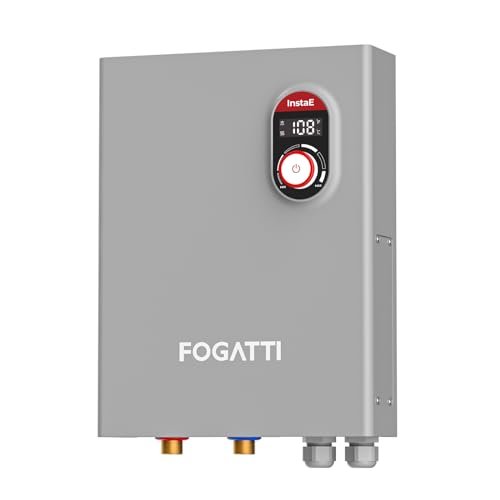 Fogatti 27kW Tankless Water Heater Electric, Up to 6.7 GPM Flow Rate, 240V on Demand Instant Hot Water Heater, ETL Certified, Endless Hot Water Supply for Residential Whole House Shower