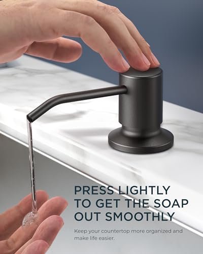 FORIOUS Black Touchless Kitchen Faucet with Soap Dispenser, Hands-Free, Smart Motion Sensor, Contemporary Bar Sink Faucet with Pull Down Sprayer for Farmhouse RV Camper