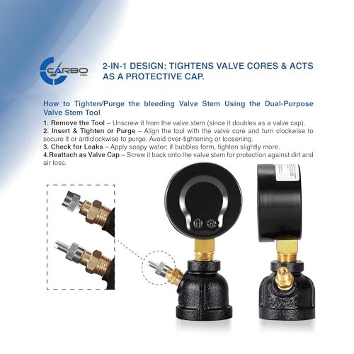 Gas Test Pressure Gauge 15 Pound, 15 PSI / 100 kPa, 3/4” FNPT Connection, Brass Valve, Forged Steel Bell Shape Body Assembly.