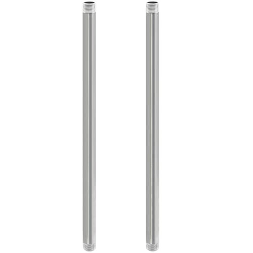 GeilSpace 3/4" x 36" Stainless Steel Pipe, 304 Pipe Nipple Fits Standard 3/4 Inch Threaded Pipes and Fittings, DIY Industrial Metal tube (2 PCS)