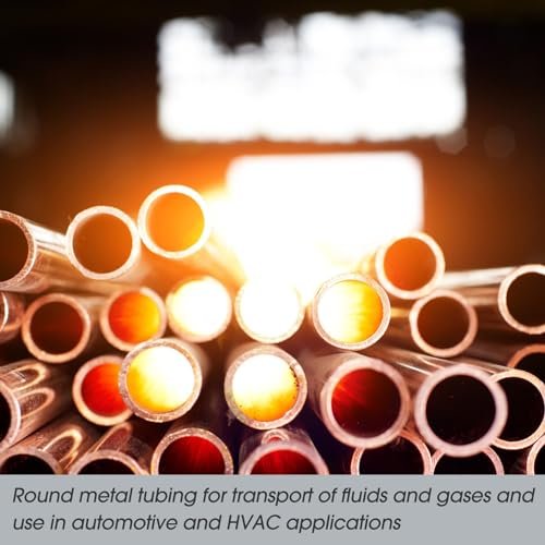 Gisafai 2 Pcs 5/8" Od, 1/2" Id, 0.065" Wall, 12" Length Cold Rolled Steel Tube Metal Seamless Round Tubing for Industries Automotive Applications, Strong and Durable