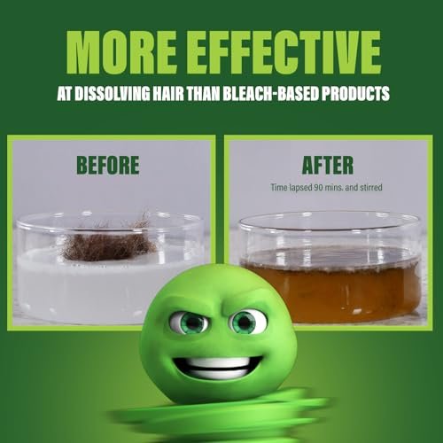 Green Gobbler Ultra Concentrated Drain Clog Remover & Cleaner | Powerful Hair, Grease & Soap Dissolver for Bathroom, Kitchen, Shower, Sink & Toilet | Safe for Pipes & Septic Systems