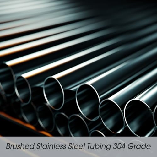 Hicarer 1-1/2" Od 0.06" Wall Thickness 2 Feet Length 304 Stainless Steel Tubing Round Metal Tube Pipe Stainless Steel Pipe Wall Weldable Tubing