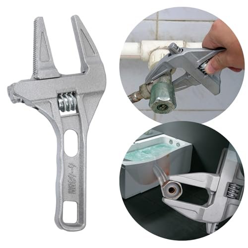 HomeSoGood Wrench Short Shank 6-68 mm Large Openings Bathroom Aluminum Alloy Spanner Wrenches Repair Tool for Washbasin,Tube,Nut Disassembly.