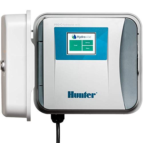 Hunter Hydrawise HPC400 Smart WiFi Irrigation Controller for Lawns and Gardens, 4 Zone, Expandable to 16 Zones, Weather Based, App Controlled Sprinkler System