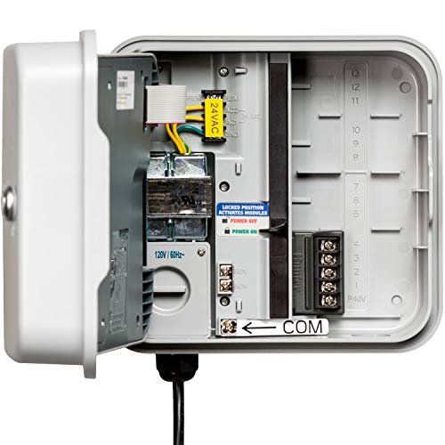 Hunter Hydrawise HPC400 Smart WiFi Irrigation Controller for Lawns and Gardens, 4 Zone, Expandable to 16 Zones, Weather Based, App Controlled Sprinkler System