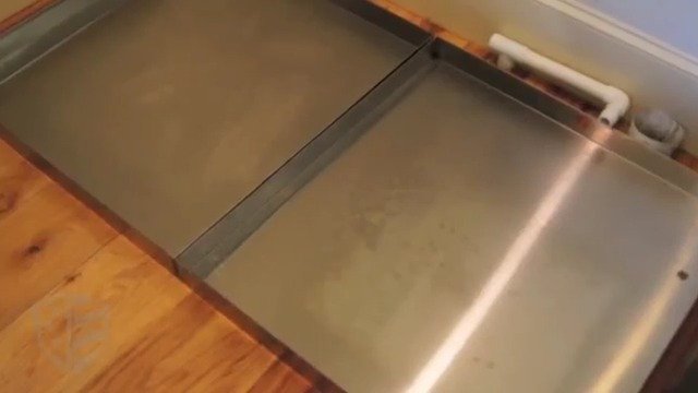 Ice Maker Drain Pan - 24" x 15" x 2" - Steel-Flat Black | Water Damage Prevention | No Leak | Made in The USA | Welded Water Tight | Killarney Metals