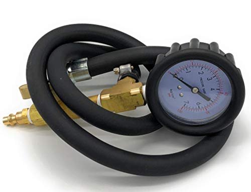 in-Line Water Pressure Test Gauge Kit for Plumbing Lines, Boilers, Water Tanks, Faucets - Home Water Pressure Tester