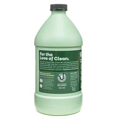 Instant Power Eco Clog Preventer - Enzyme Drain Cleaner Liquid and Deodorizer for Sink, Shower, Toilet, Garbage Disposal Cleaner, Bio-Based Drain Defense, Smell Remover and Odor Eliminator - 2 Liters