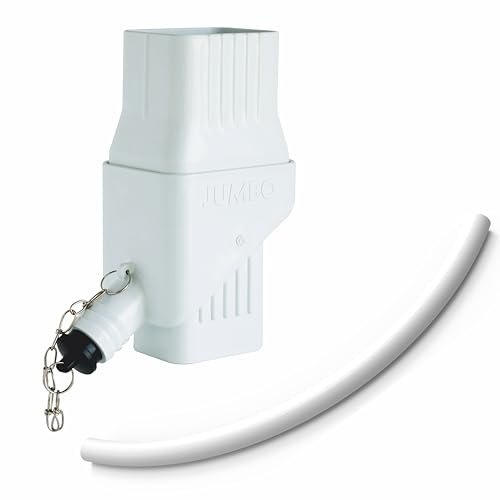 JUMBO Rooftop Rainwater Harvesting System from Downspouts Diverter Size 2” x 3”