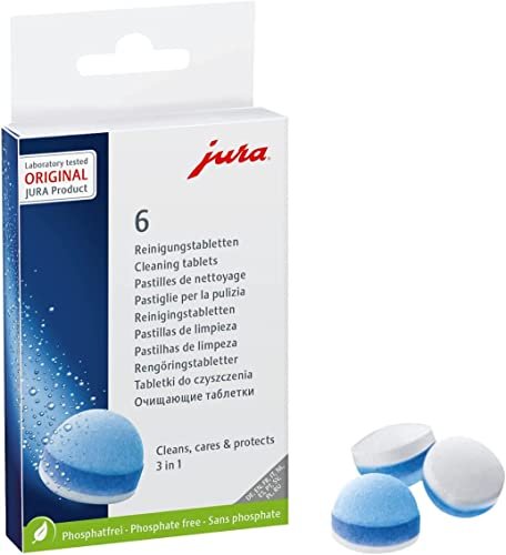 Jura Claris Smart+ Water Filters 3-Phase 6 Cleaning Tablets - Value Combo - 3 Filters + 6 Cleaning Tablets