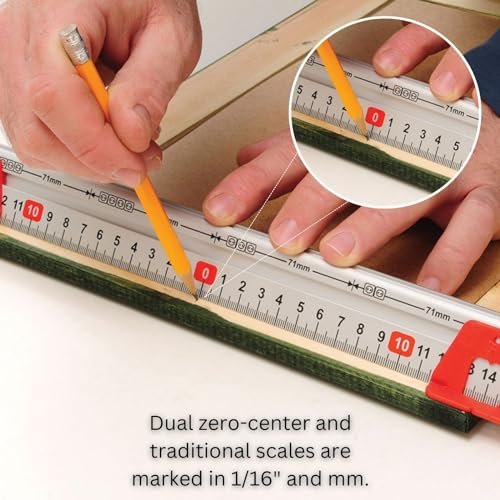 Kapro - 313 Measure Mate - Ultimate Home-Improvement Tool - With Level and Ruler - Features Sliding Markers and Knife Guide - Includes Nail Gripper and Drill Bit Gauge - 32 Inch