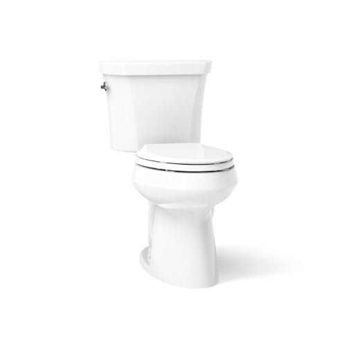 KOHLER 3989-0 Highline Two-Piece Comfort Height Toilet With Dual-Flush And Elongated Bowl, White