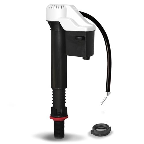Korky QuietFILL Toilet Fill Valve - Universal Fits 99% of Toilets - Easy Height Adjust for Fast Install, 528