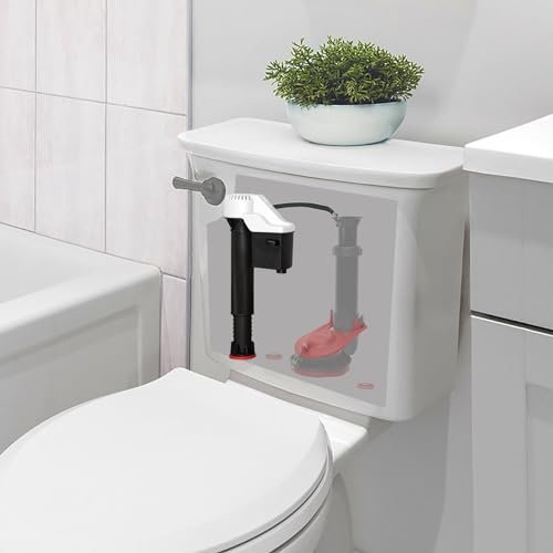Korky QuietFILL Toilet Fill Valve - Universal Fits 99% of Toilets - Easy Height Adjust for Fast Install, 528