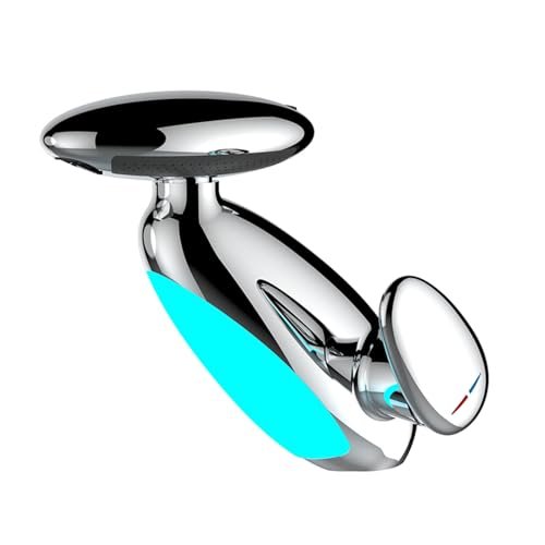LED Bathroom Sink Faucet with Pull Out Sprayer, 4 Modes Bathroom Faucet Waterfall Fountain 360° Rotating Spout Modern, Single Hole Washbasin Tap with LED Light