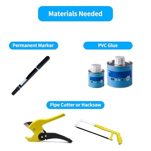 LESSO 1/2 inch PVC Pipe Repair Kit, 1/2" PVC Repair Coupling for Broken or Cracked In-Ground Pipes, SCH40 White(2 Sets)
