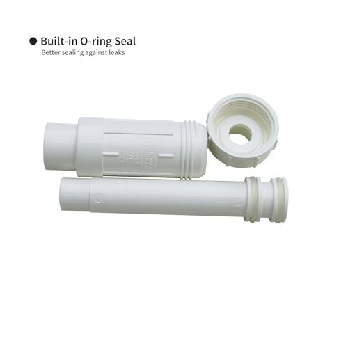 LESSO 1/2 inch PVC Pipe Repair Kit, 1/2" PVC Repair Coupling for Broken or Cracked In-Ground Pipes, SCH40 White(2 Sets)