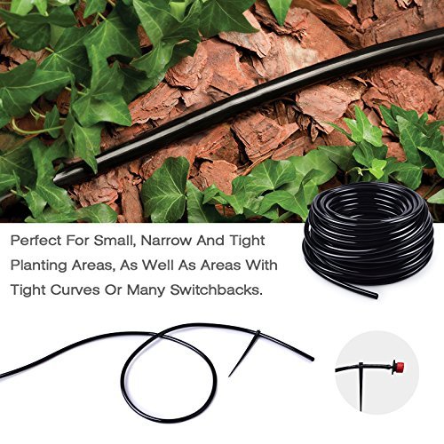 MIXC 1/4 Inch Blank Distribution Tubing Drip Irrigation Hose, 50ft Roll