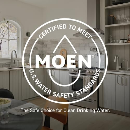 Moen Haelyn Matte Black Single-Handle Pull-Down Sprayer Kitchen Faucet Featuring Power Boost for a Faster Clean, Soap Dispenser Included, 87627BL