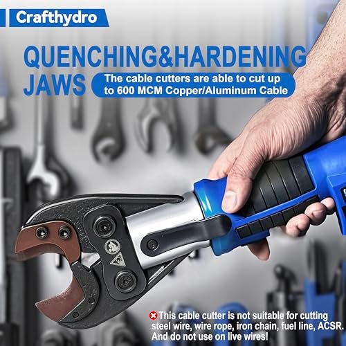 Multifunctional Hydraulic Crimping Tools 18V Hydraulic Cable Crimper + Copper Pipe Crimper + Cable Cutter, ProPress Tools Cable Crimping Tool, Cable Cutting Tool, Copper Crimping Tools