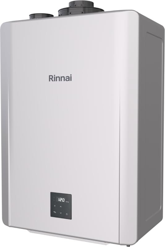 NEW Rinnai RX199iN Condensing Smart Sense Natural Gas or Propane Tankless Water Heater, Indoor or Outdoor Water Heater, Up to 11.1 GPM, 199,000 BTU