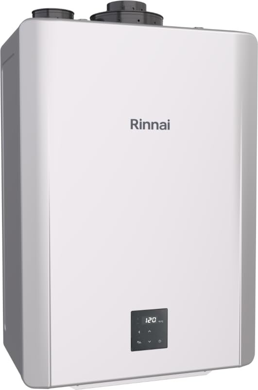 NEW Rinnai RX199iN Condensing Smart Sense Natural Gas or Propane Tankless Water Heater, Indoor or Outdoor Water Heater, Up to 11.1 GPM, 199,000 BTU