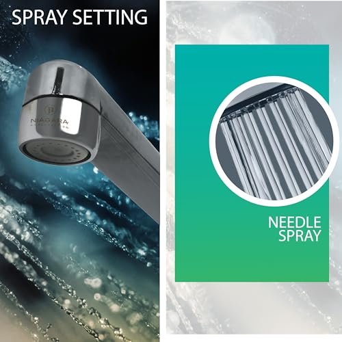 Niagara Conservation N3205N-PC-TU 1-Spray 0.5 GPM .94-in. Pressure-Compensating Needle-Spray Faucet Aerator Chrome, 6-Pack | Bathroom Sink and Kitchen Sink Aerator for Home Improvement