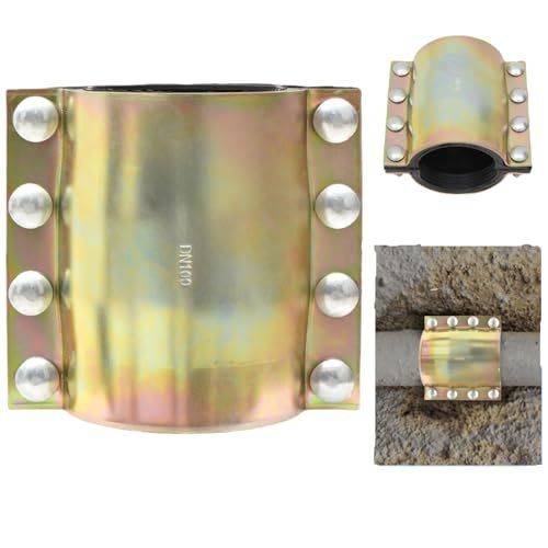 Nisorpa Water Pipe Repair Clamp for 4 Inch Leak Sealer for Pipes Emergency Pipe Repair Kit Plumbing for PE/PVC Pipes,Steel Pipes,Iron Pipes