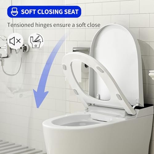 One Piece Toilets, Tankless Toilet, Modern Bathroom Toilets Bowl, Updated PP Lids & Dual 1.0/1.28 GPF Foot Sensor Power Flush, 18 inch Comfort ADA Height Soft Closing Seat, 12" Rough-in, CEC Certified