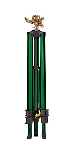 Orbit 56667Z Tripod Lawn Zinc Impact Sprinkler - 360 Degree Rotating Sprinkler