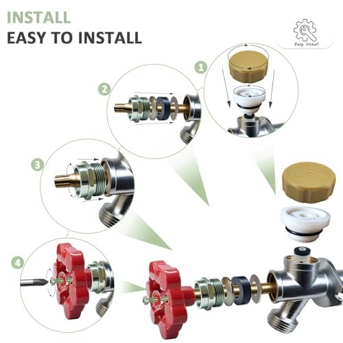 Outdoor Faucet Repair Kit,Universal ASSE 1019-A Vacuum Breaker Outside Faucet Repair Kit,Hose Bib Spigot Repair Kit for Anti-Siphon Frost-Free Sillcock Valves,Vacuum Breaker Replacement Kit