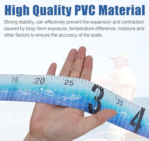 Pack of 1 Foldable Fishing Tape Measure Waterproof Fishing Length Ruler Measurement Tool