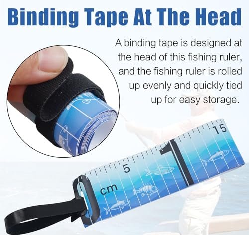 Pack of 1 Foldable Fishing Tape Measure Waterproof Fishing Length Ruler Measurement Tool