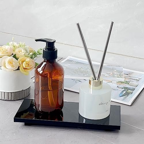 Pedestal Soap Stand Riser Counter, Kitchen Bathroom Soap Tray, Black