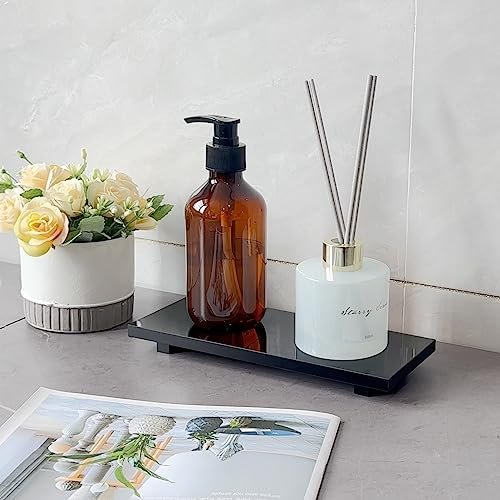 Pedestal Soap Stand Riser Counter, Kitchen Bathroom Soap Tray, Black