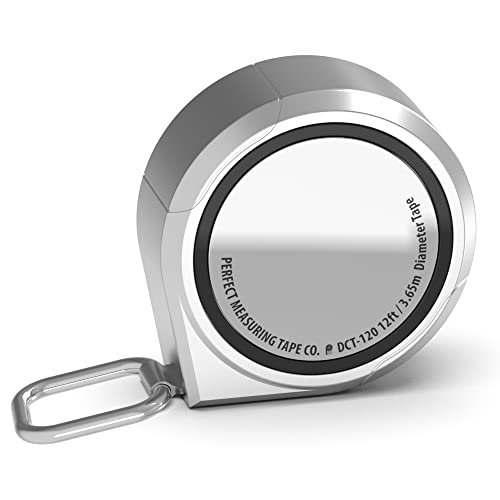 Perfect Pi Diameter Circumference Tape Measure - Imperial and Metric Tape Measure 1/2-inch by 12ft / 3.5m - Use for Measuring Cylindrical Objects - (Pipe Tape, Tree Tape) Model DCT121