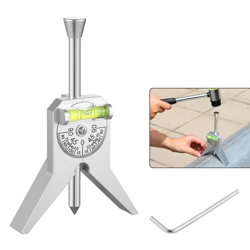 Pipe Center Finder, Magnetic Centering Head Tool to Measure Pipe Diameter 0.5" to 4", Y-Shape Design with Adjustable Dial Bubble Protractor for Pipefitters & Plumbers（sliver）