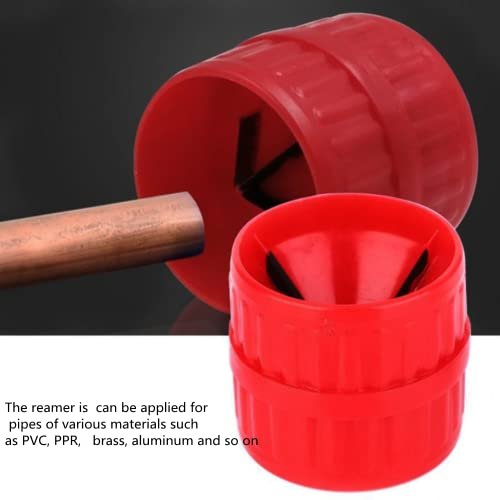 Pipe Cleaner Tool Set,Include 2 Piece Tube Scraper and 2 Piece 4 in 1 Pipe Cleaning Tool, Tube & Fitting Brush, Plumbing and Pipe Deburring Brush
