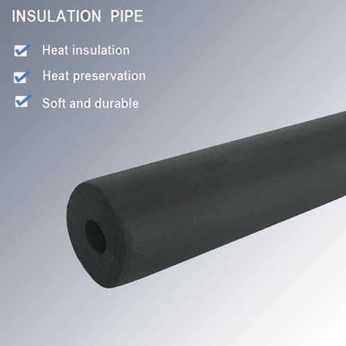 Pipe Insulation Foam Tube 1 inch,- 6FT 1" Foam Tubing for for Indoor Outdoor Plumbing Pipe, AC Unit, Guitar Stands (1"ID x 1-23/32"OD-6Ft)