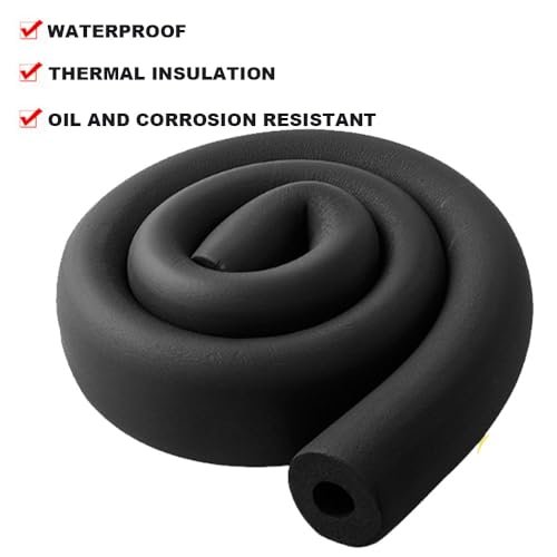 Pipe Insulation Foam Tube 3/4inch,Foam Tubing3/4 for Pipeline,Guitar Rack , Utensils,and Roof Rack, etc (3/4" ID X 1-31/64"OD-6Ft)