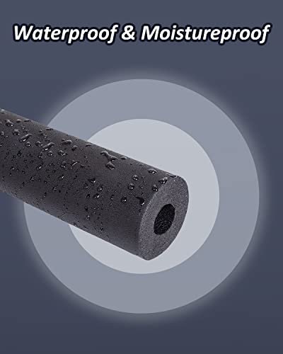 Pipe Insulation Foam Tube - 6FT 1-1/8" Foam Tubing for AC Unit, Guitar Stands, Exercise Machine Handle and Roof Rack