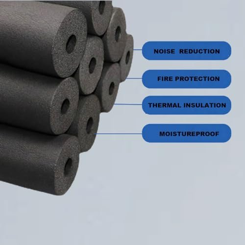 Pipe Insulation,Foam tubing 3/4inch (3/4" ID , 6FT) for Pipeline,Guitar Rack , Utensils,and Roof Rack, etc (3/4x1-31/64)