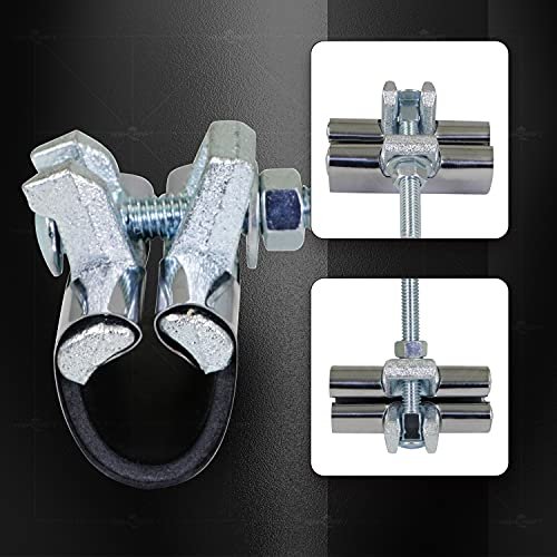 Pipe Repair Clamp 3/4'', IPS Single Bolt, 3” Long, Stainless Steel (5 Pack) Chrome